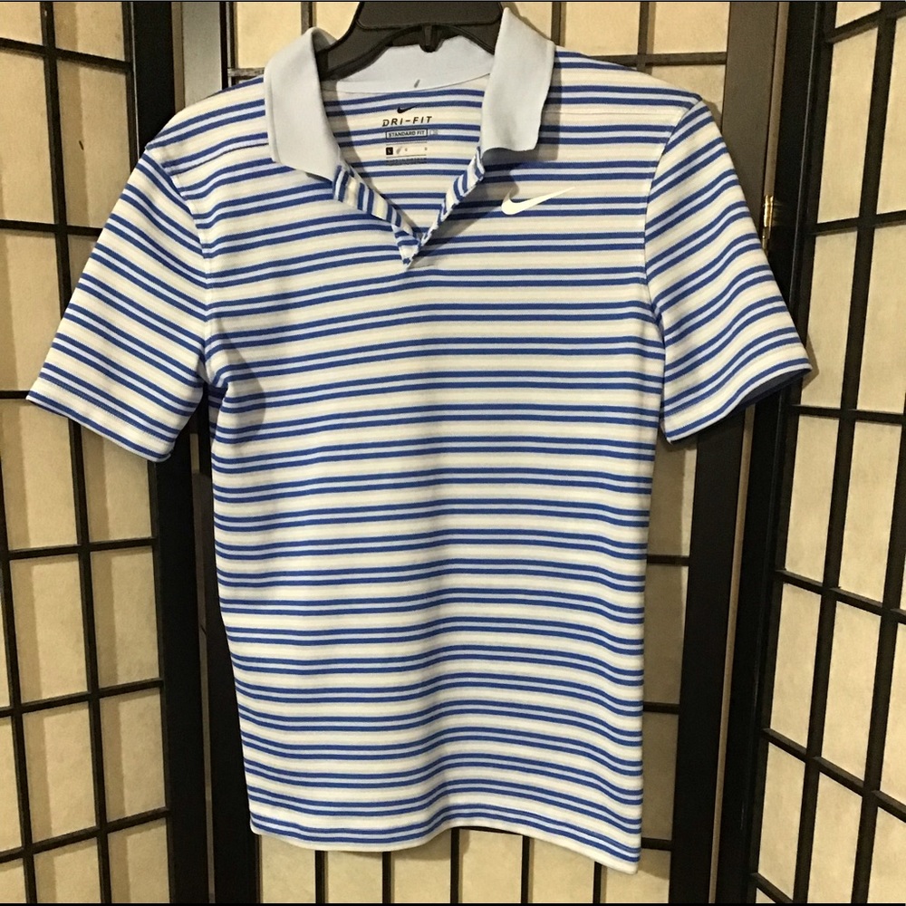 Boys' Nike Dri-Fit Striped Victory Polo